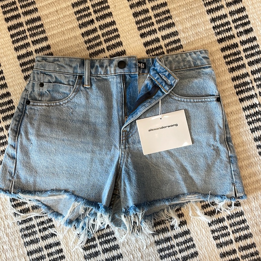 ALEXANDER WANG bite jean shorts. Never worn- new with tags.